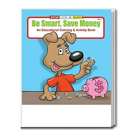 ZoCo: 25 Pack - Be Smart, Save Money Kid's Educational Coloring & Activity Books