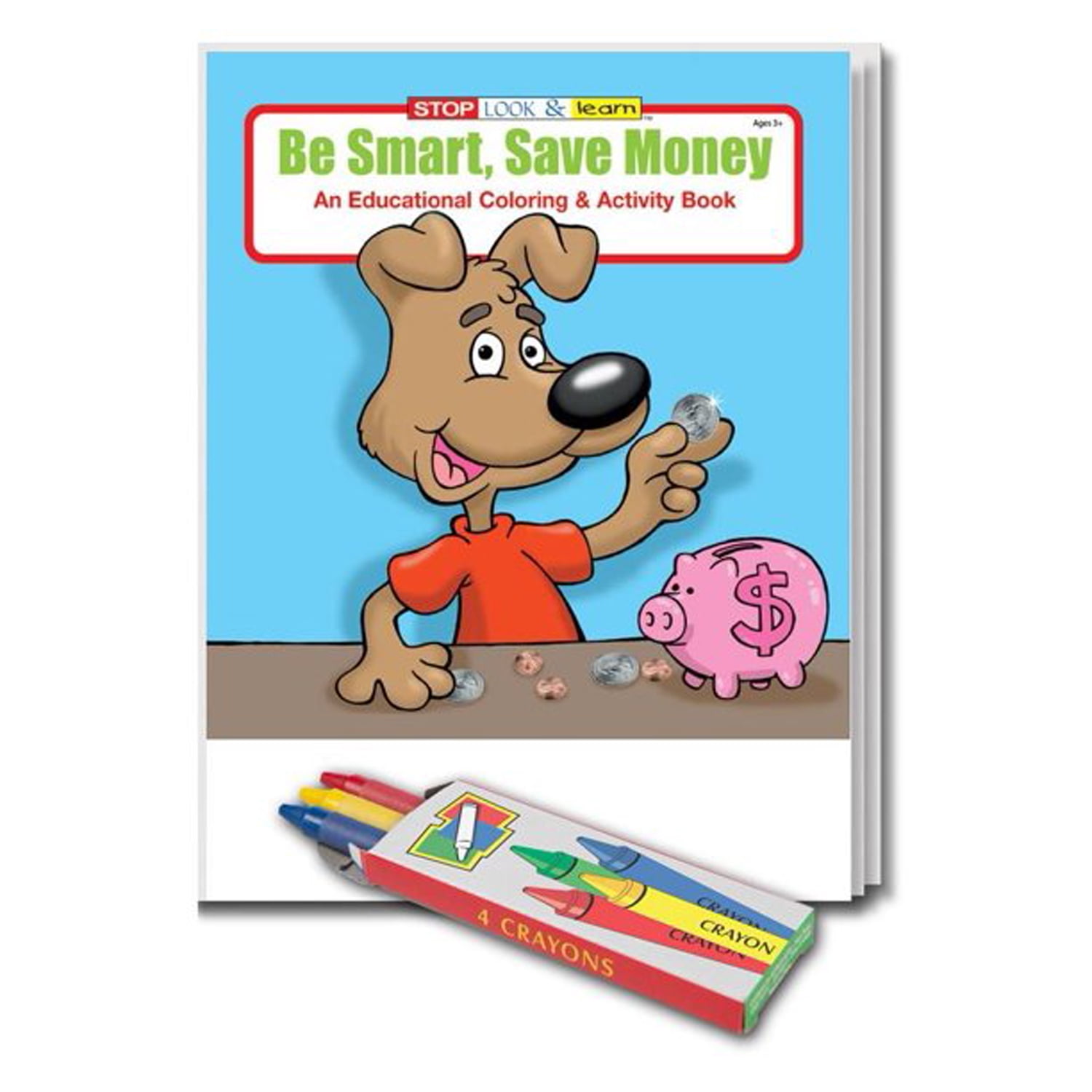 ZoCo: 25 Pack - Be Smart, Save Money Kid's Educational Coloring & Activity Books