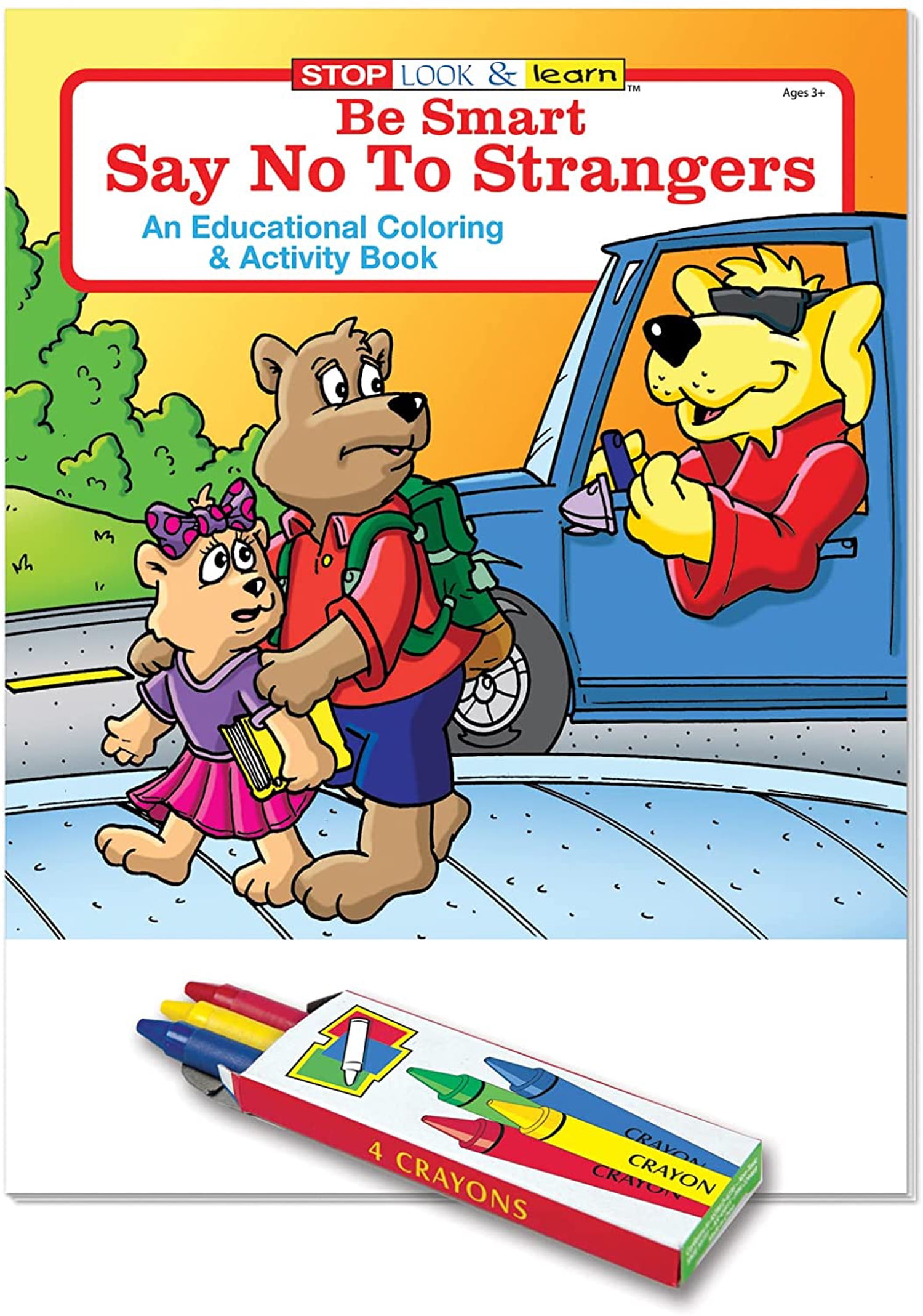 ZoCo: 25 Pack - Be Smart, Say No to Strangers Kid's Educational Coloring & Activity Books