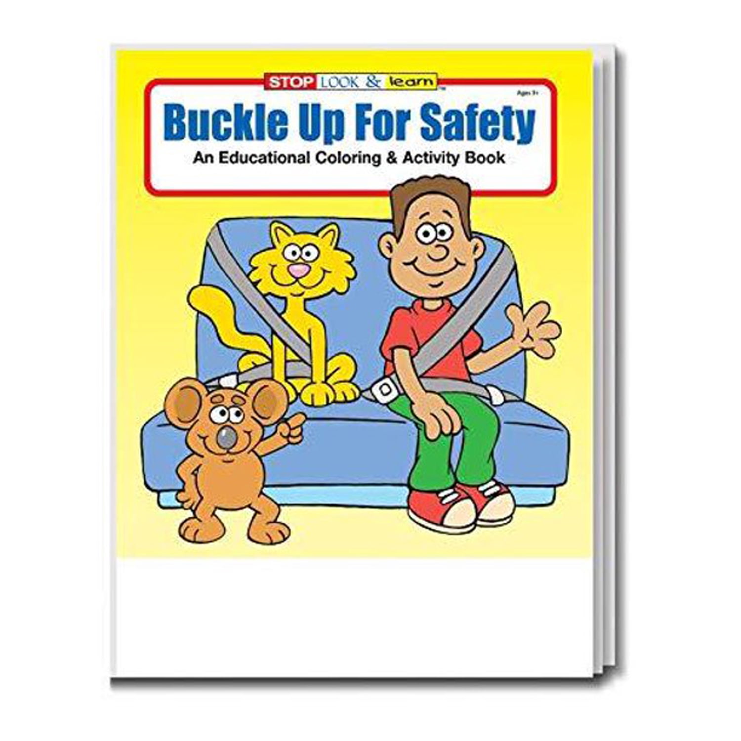 ZoCo: 25 Pack - Buckle up for Safety - Kid's Educational Coloring & Activity Books