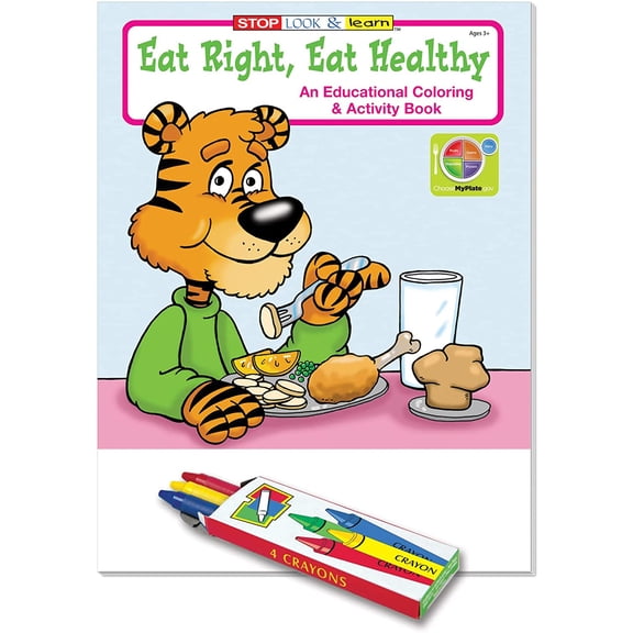 ZoCo: 25 Pack - Eat Right, Eat Healthy Kid's Coloring & Activity Books
