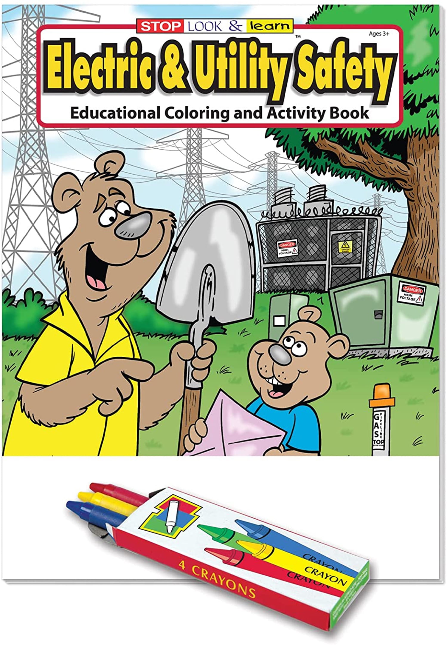 ZoCo: 25 Pack - Electric and Utility Safety Kid's Educational Coloring & Activity Books