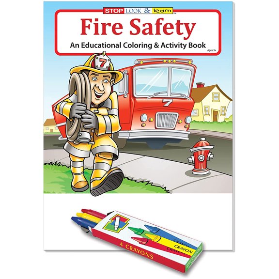 ZoCo: 25 Pack - Fire Safety Kid's Educational Coloring & Activity Books