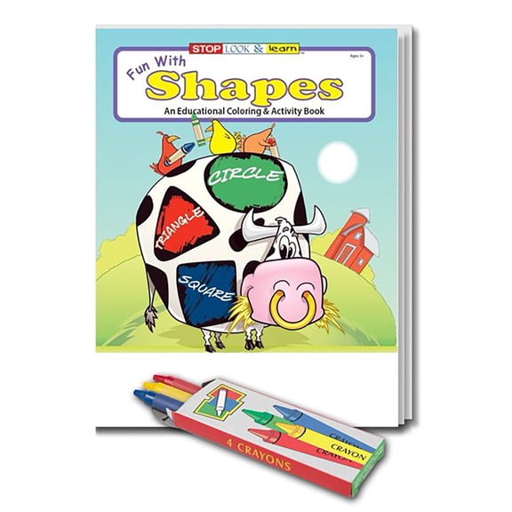 ZoCo: 25 Pack - Fun With Shapes Kid's Educational Coloring & Activity Books