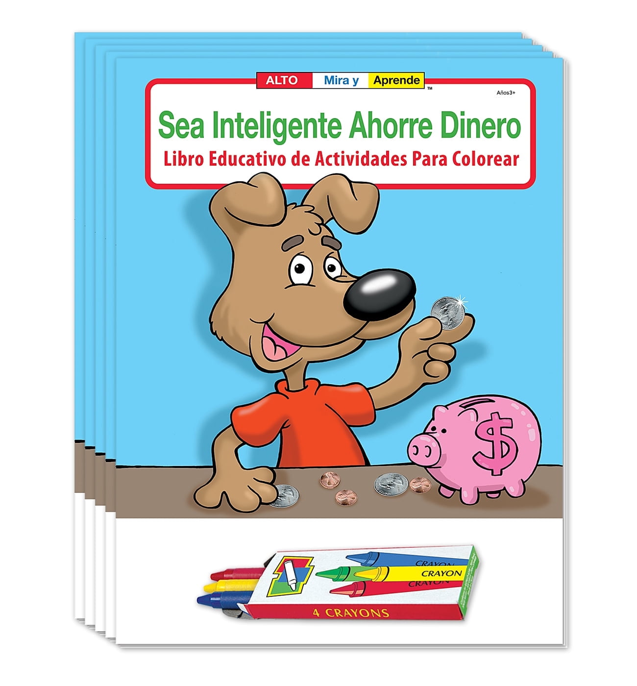 ZoCo: 25-Pack Kid's Coloring & Activity Books, Spanish Version
