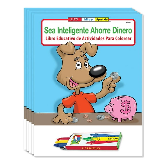 ZoCo: 25-Pack Kid's Coloring & Activity Books, Spanish Version
