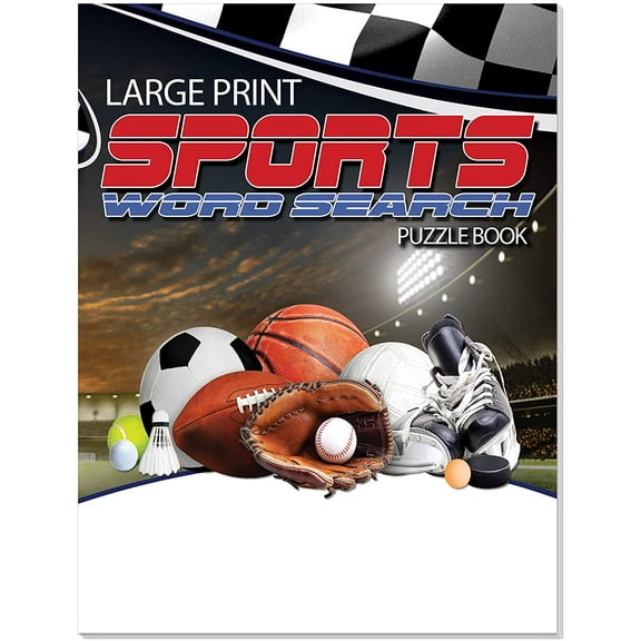 ZoCo: 25-Pack Large Print Sports Word Search Puzzle Books (Vol 1), 32 Pages