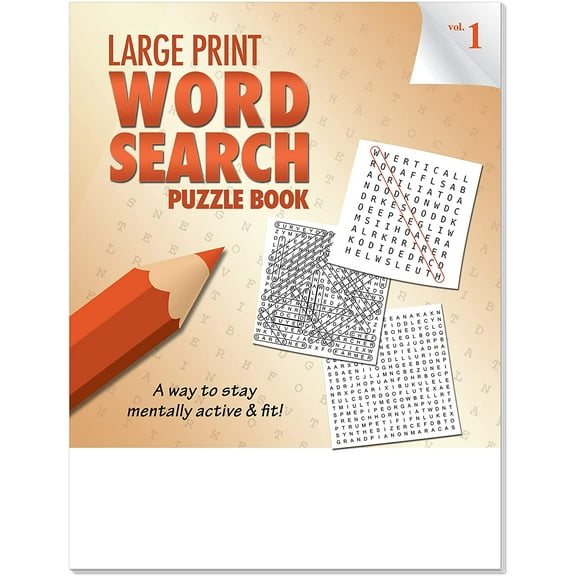 ZoCo: 25-Pack Large Print Word Search Puzzle Books (Vol 1), 32 Pages