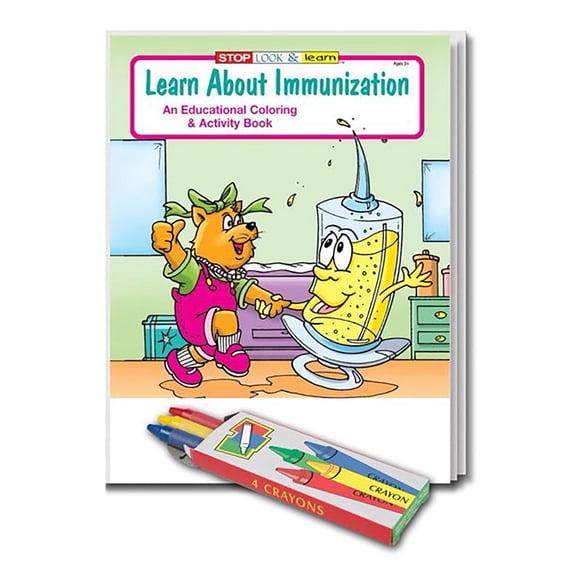 ZoCo: 25 Pack - Learn About Immunization Kid's Coloring & Activity Books