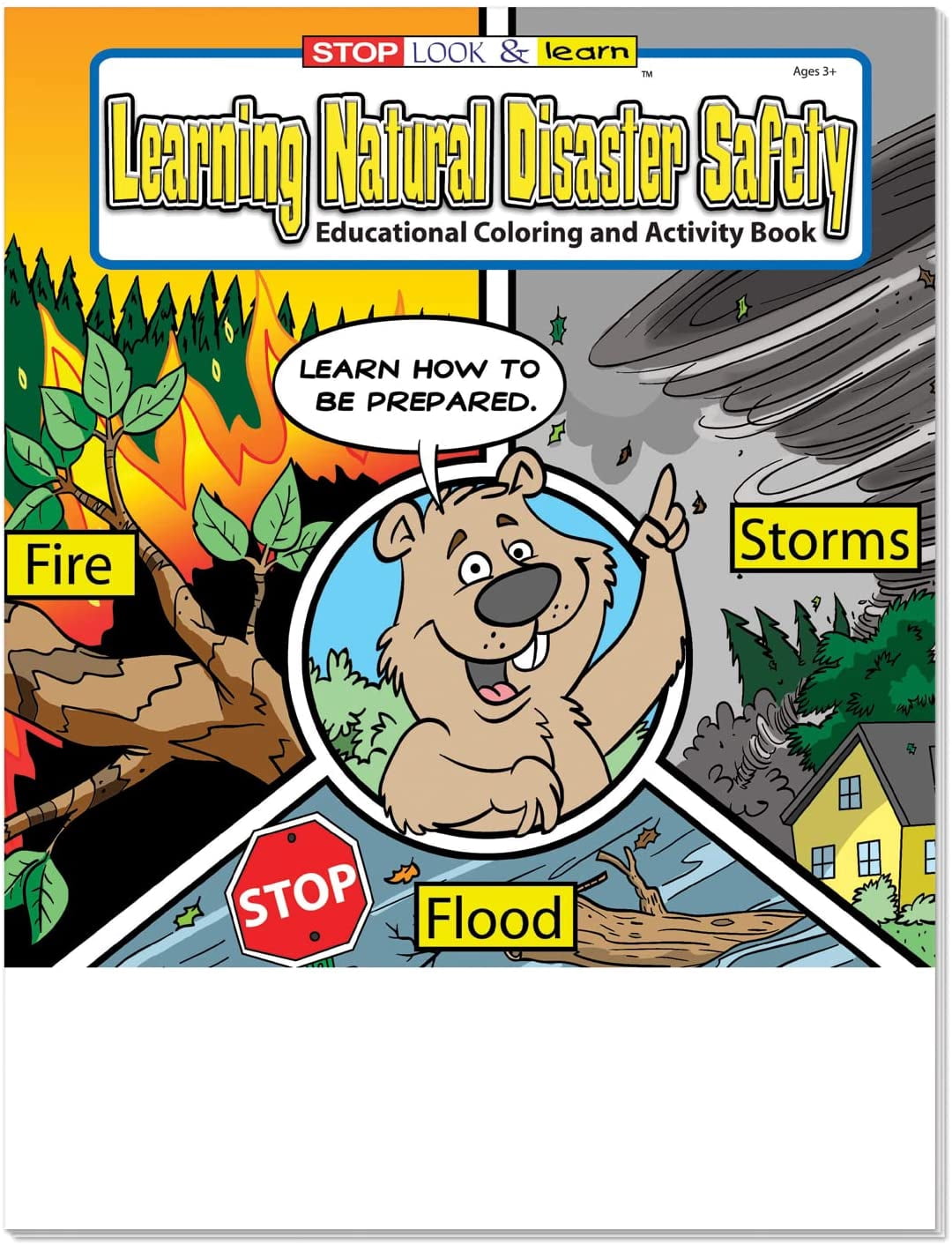 ZoCo 25-Pack Learning Natural Disaster Safety 16-Page Coloring Book Set
