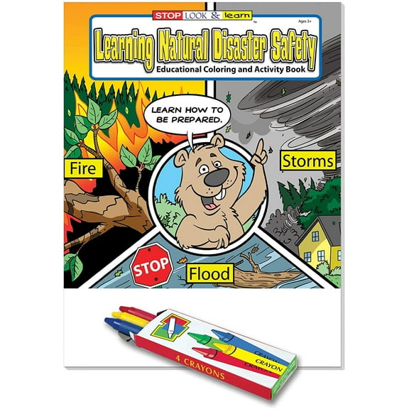 ZoCo: 25 Pack - Learning Natural Disaster Safety Kids Coloring and Activity Books