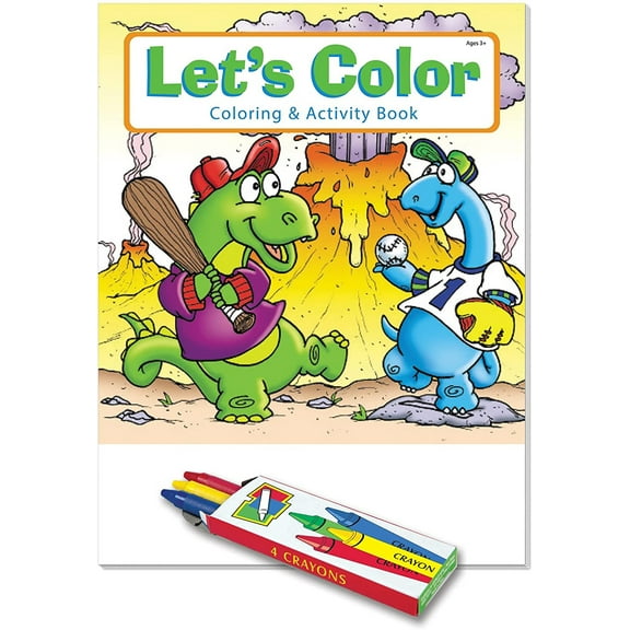 ZoCo 25-Pack Let's Color Kid's Coloring & Activity Book Set, 16 Pages
