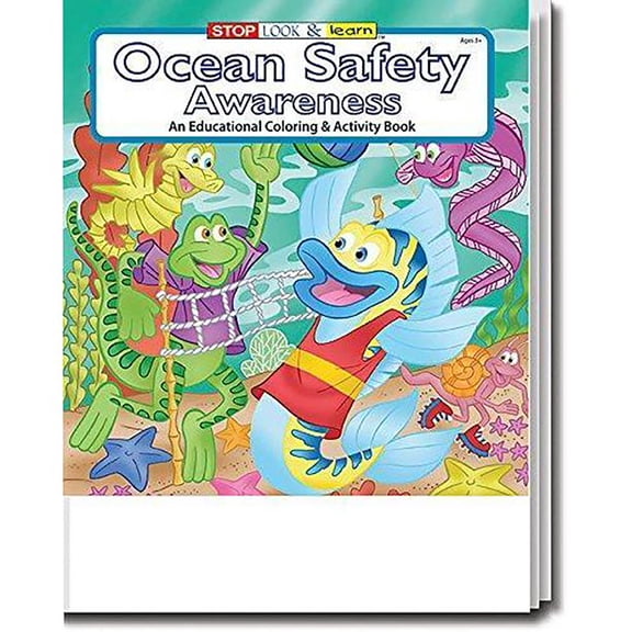 ZoCo: 25 Pack - Ocean Safety Awareness Kid's Educational Coloring & Activity Books
