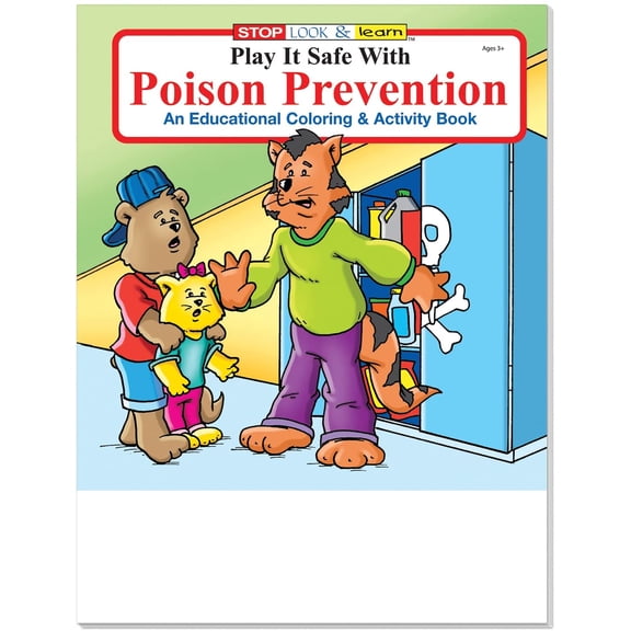 ZoCo: 25 Pack - Play It Safe with Poison Prevention Kid's Coloring & Activity Books