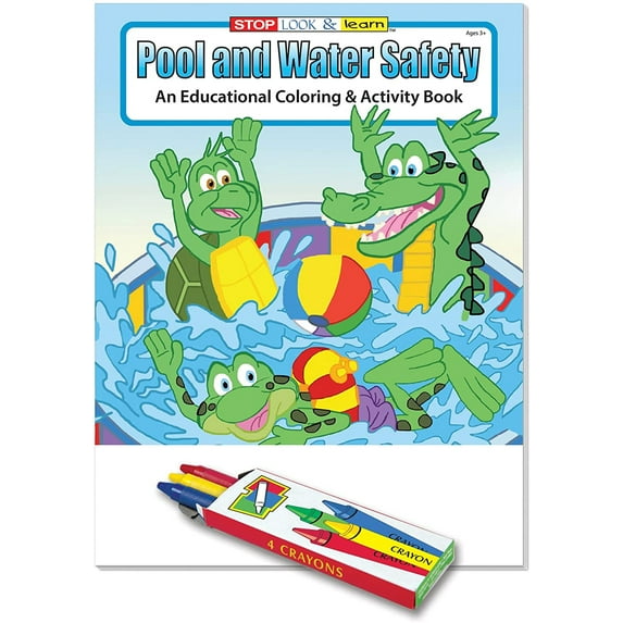 ZoCo: 25-Pack Pool and Water Safety 16-Page Coloring & Activity Book Set