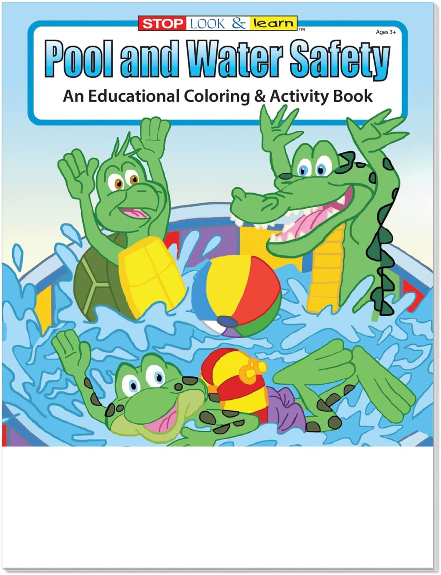 ZoCo: 25-Pack Pool and Water Safety 16-Page Coloring & Activity Book Set