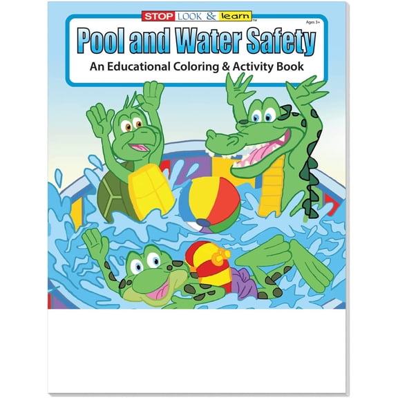 ZoCo: 25-Pack Pool and Water Safety 16-Page Coloring & Activity Book Set