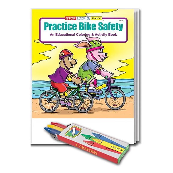 ZoCo: 25 Pack - Practice Bike Safety Kid's Educational Coloring & Activity Books