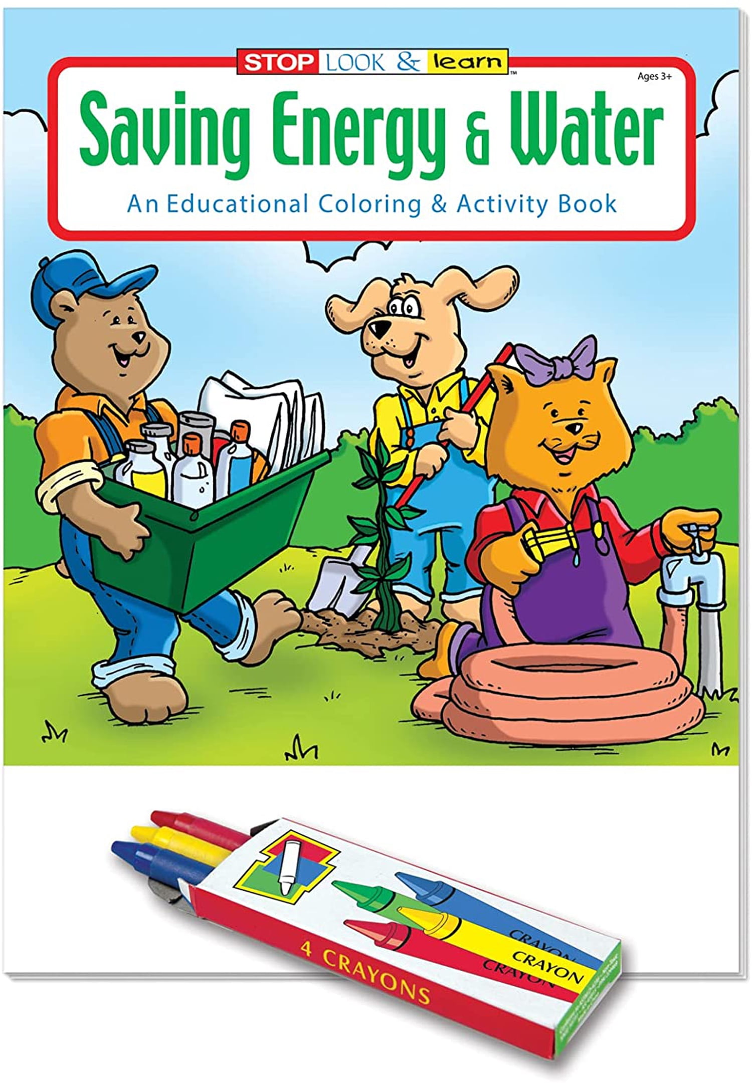 ZoCo: 25 Pack - Saving Energy and Water Kid's Educational Coloring & Activity Books