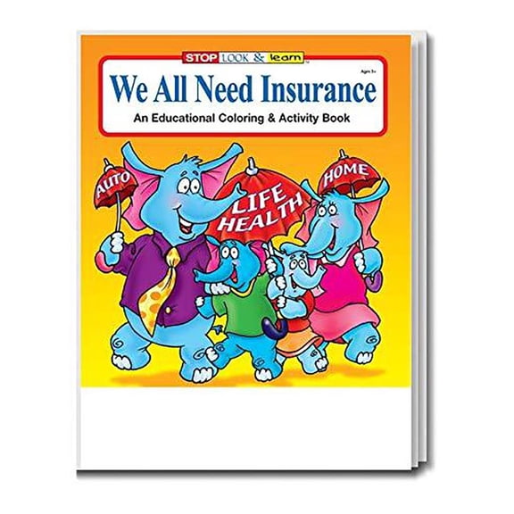 ZoCo: 25 Pack - We All Need Insurance Kid's Coloring & Activity Books