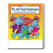 ZoCo 25 Pack - We All Need Insurance Kids Coloring & Activity Books