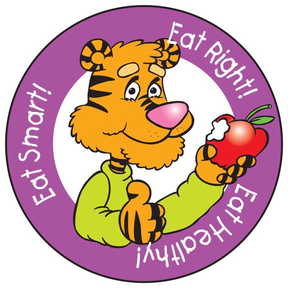 ZoCo: Eat Smart! Eat Right! Eat Healthy! Sticker Roll - 400 Stickers