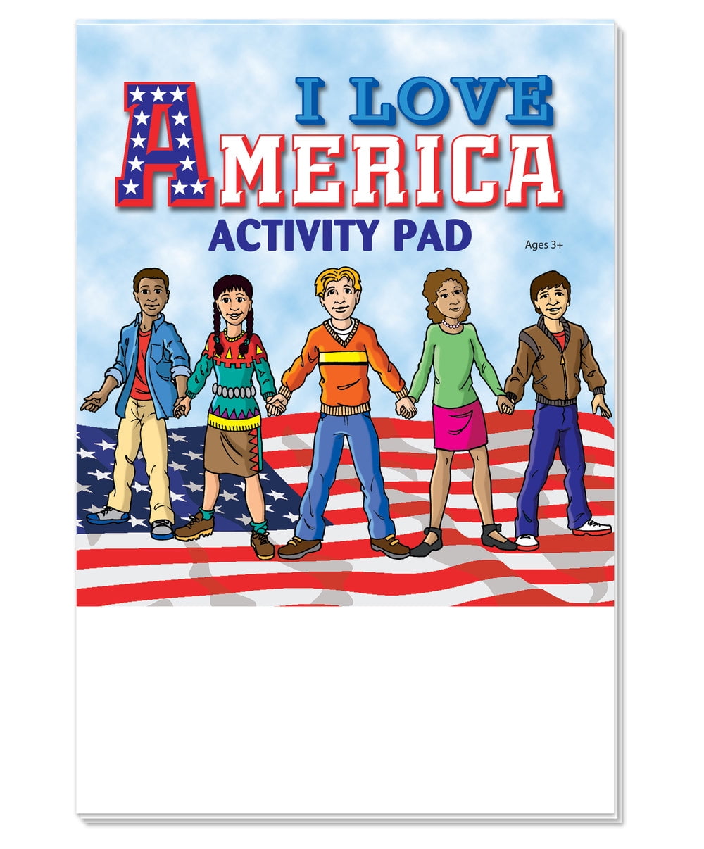 ZoCo: I Love America - Kid's Mini Activity Pads (50 Pack)