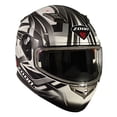 thumbnail image 1 of Zoan Flux 4.1 Modular Devil Graphic Motorcycle Helmet White Small  137-694, 1 of 1