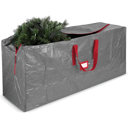 Zober Christmas Tree Storage Bag Red & Gray Waterproof for 7.5 Foot Trees