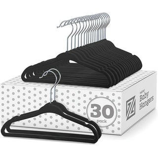 Smartor Premium Baby Hangers Velvet for Closet 50 Pack White,11.8 Durable Kids Felt Hangers Non Slip for Toddler, Baby Clothes Hangers with 6 Pcs
