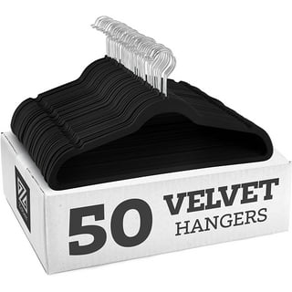 Honey-Can-Do Set of 5 Collapsible Hangers and 50 Velvet Non-Slip Hangers,  Black - Sam's Club