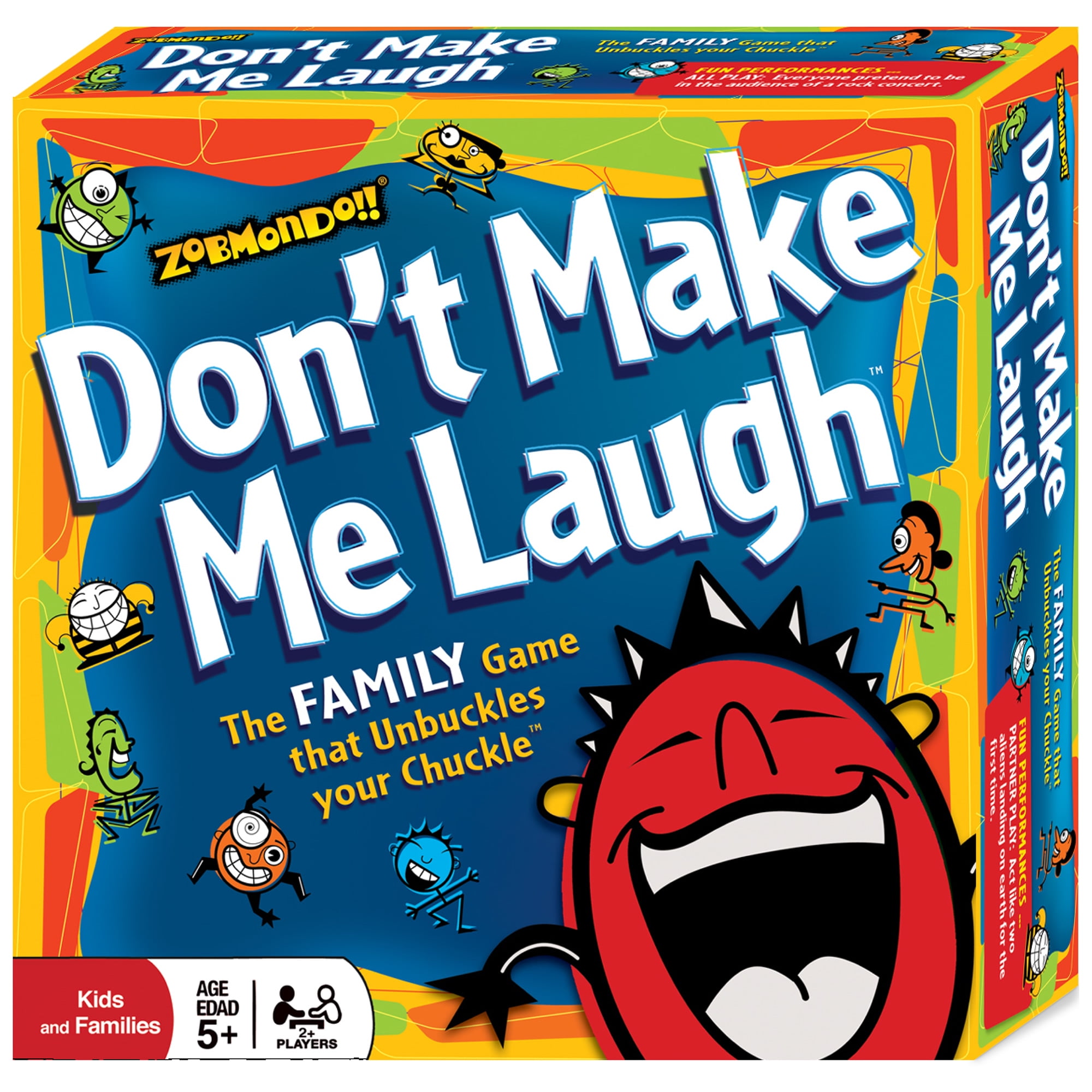 Zobmondo!! Don't Make Me Laugh Silly Charades Party Game, Fun for Families and Children 5+