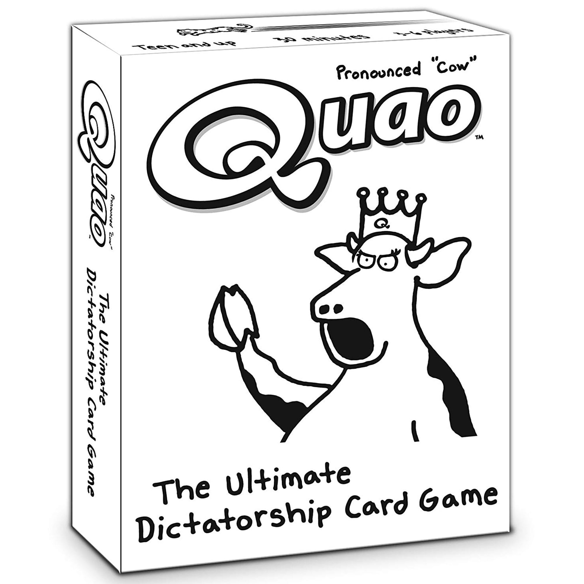 Zobmondo!! Quao the Ultimate Dictatorship Card Game, Party Game for 3-6 Players, Teens 13+