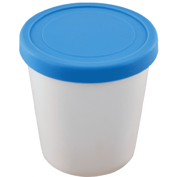 Zocasl Blue Plastic Stackable Ice Cream Food Storage Container