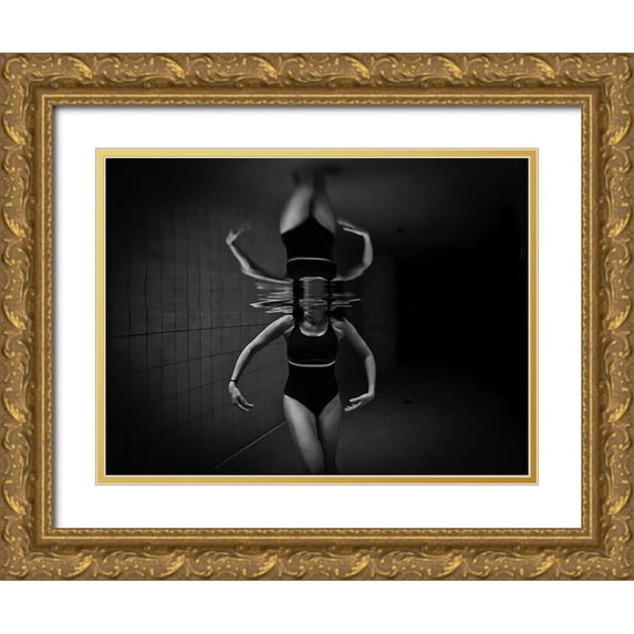 Zocca, Stefano 14x12 Gold Ornate Wood Framed with Double Matting Museum Art Print Titled - Ballerina