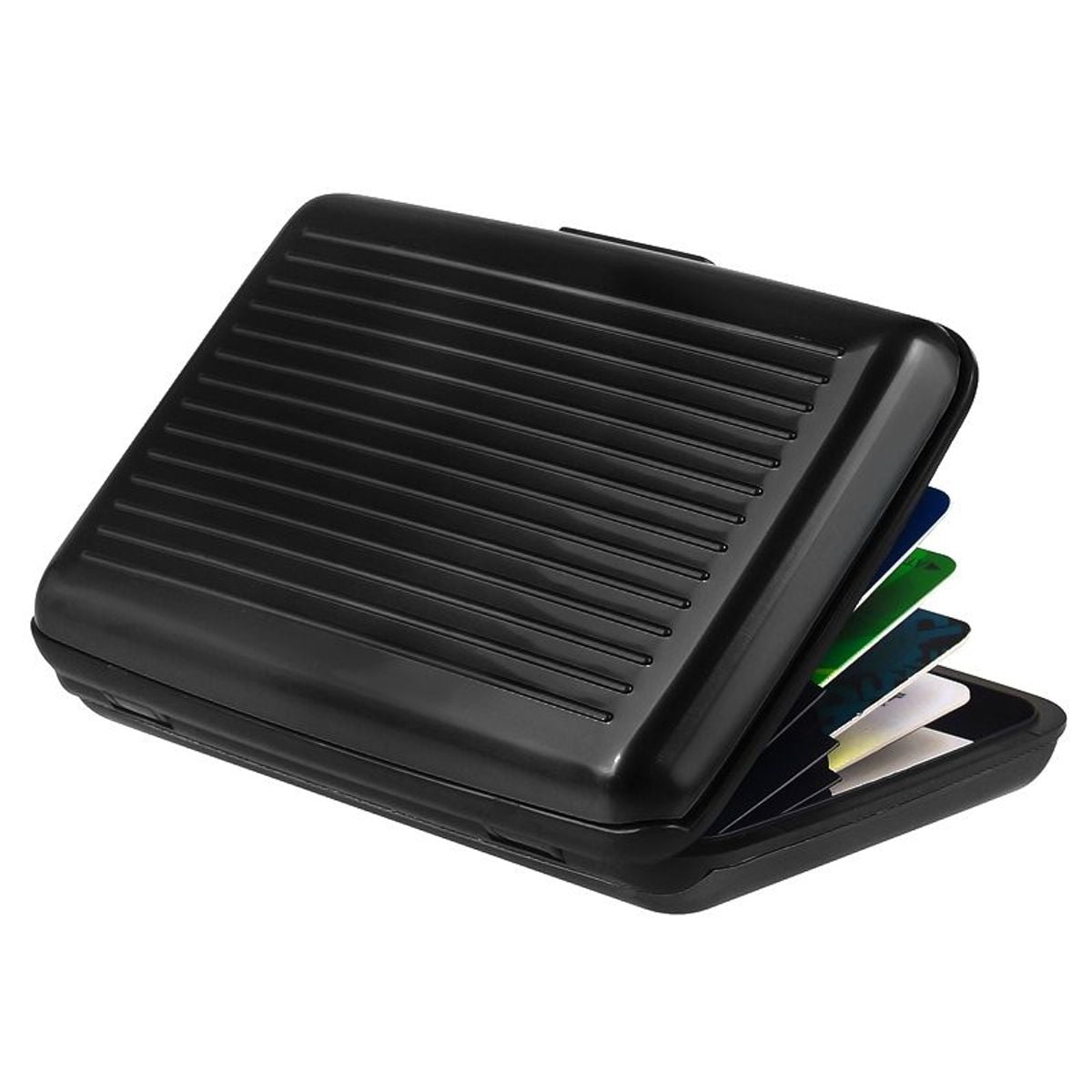 Zodaca Black Plastic/Aluminum Card Holder Business ID, Credit Card