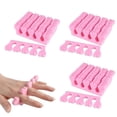thumbnail image 1 of Zodaca Pink Soft Sponge Foam Finger Toe Separator Nail Art Salon Pedicure Manicure Tool, 1 of 4