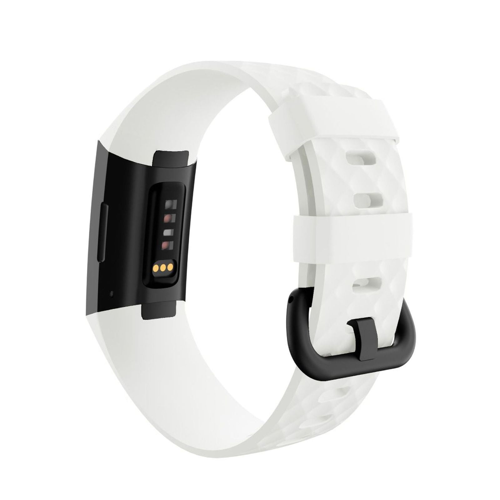 Shot - Bracelet Silicone pour FITBIT Charge 3 Petite Taille S 95-103mm  Confortable (BLANC) - Accessoires montres connectées - Rue du Commerce
