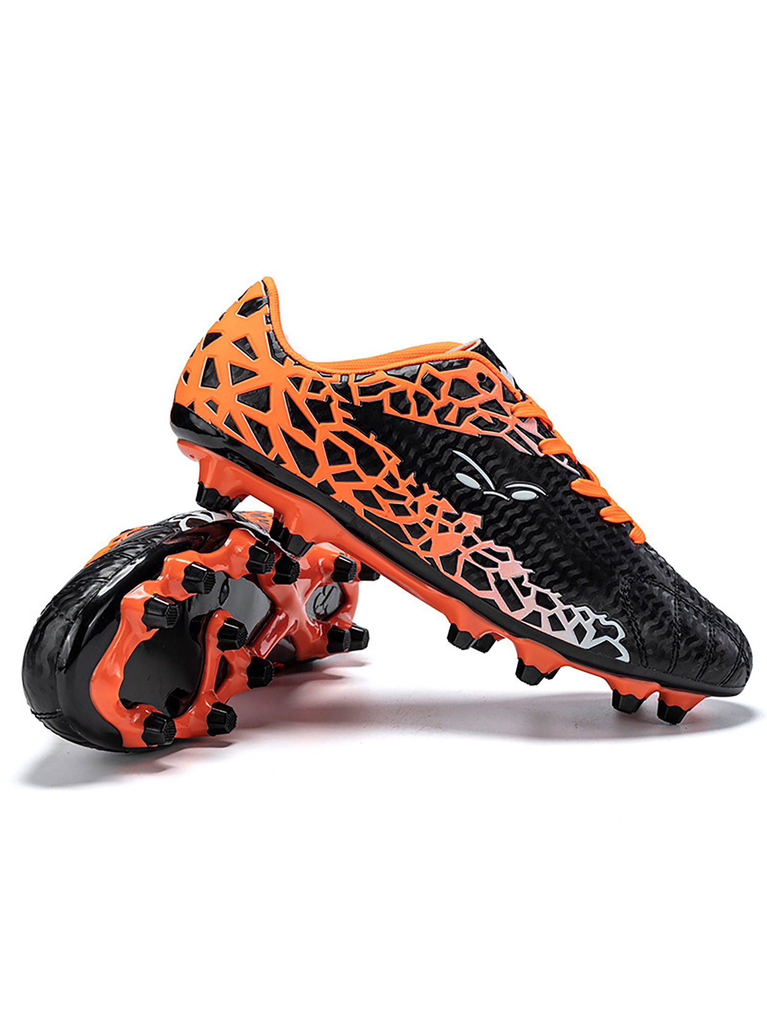 Zodanni Boys Soccer Cleats Round Toe Sneakers Slip Resistant Football