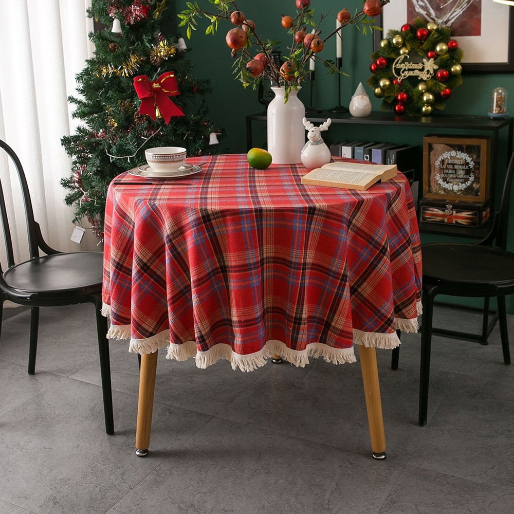 Zodanni Christmas Table Cloths Washable Tablecloths Home Decor
