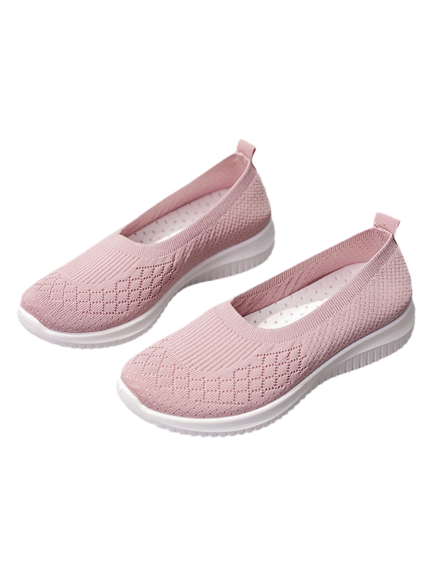 Zodanni Ladies Walking Shoe Hollow Out Sneakers Slip On Shoes Womens