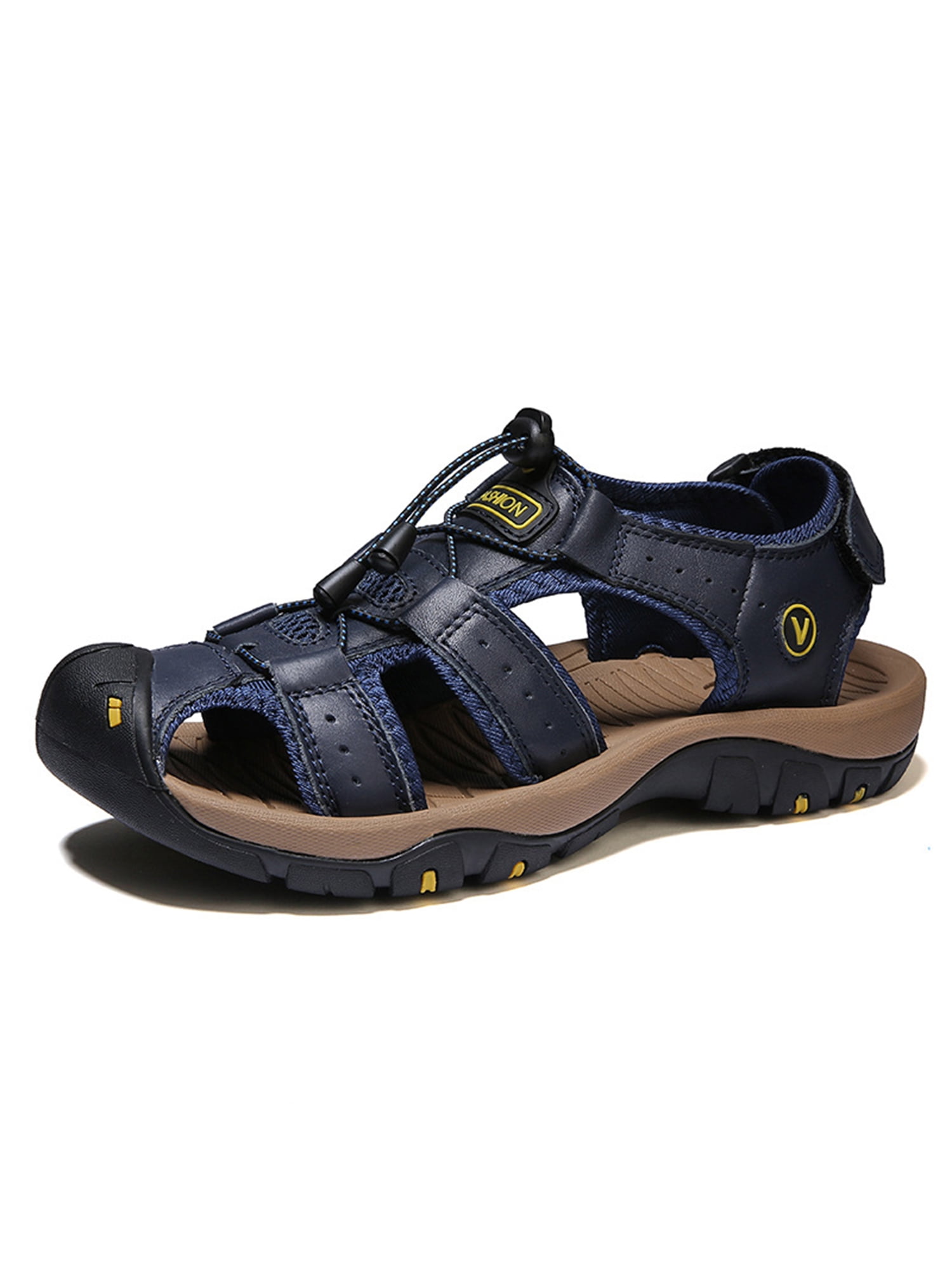 Zodanni Mens Hiking Sandal Closed Toe Sport Sandals Summer Beach Shoes ...