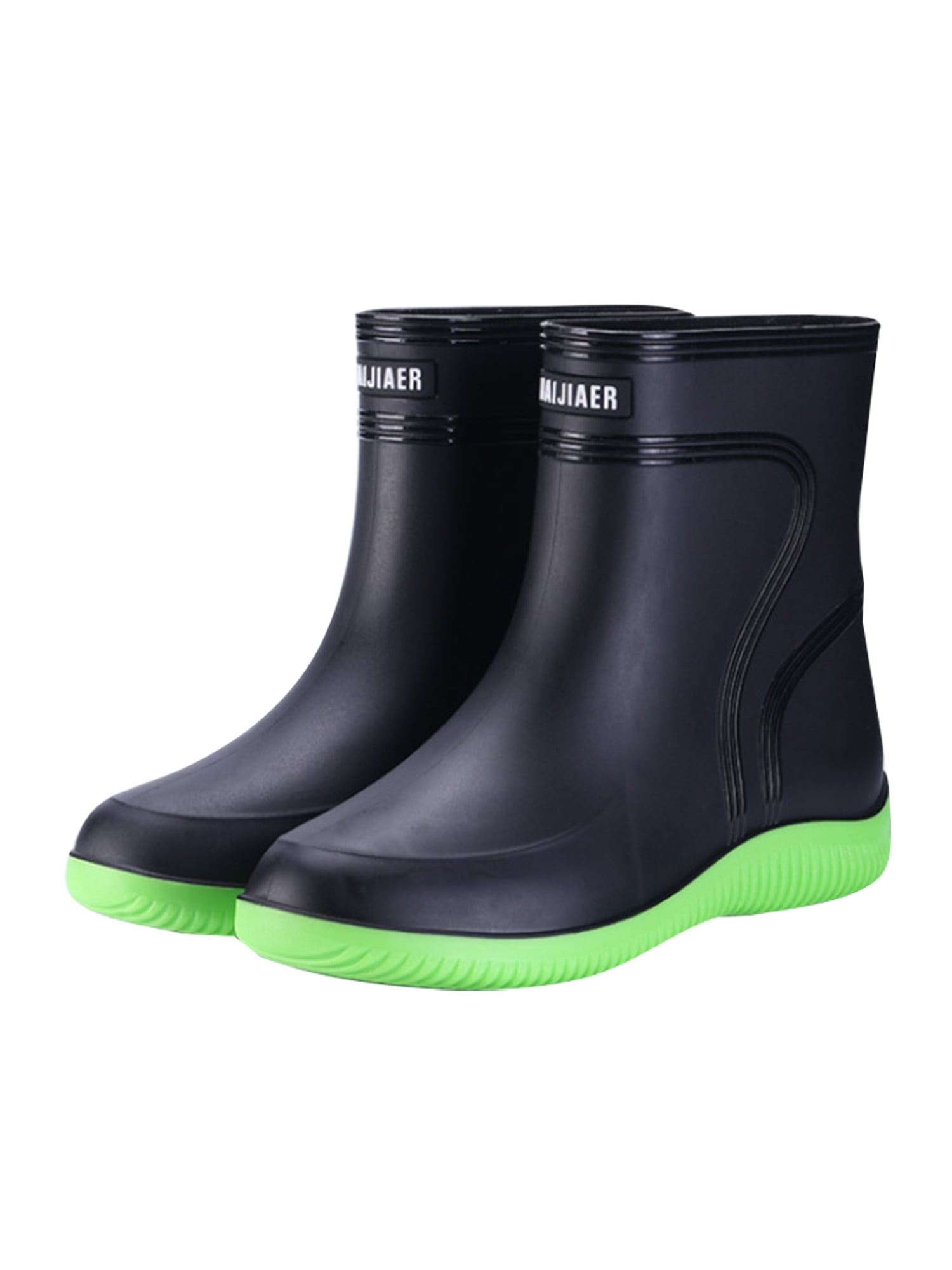 Zodanni Mens Work Shoe Waterproof Garden Shoes Slip On Rain Boots ...