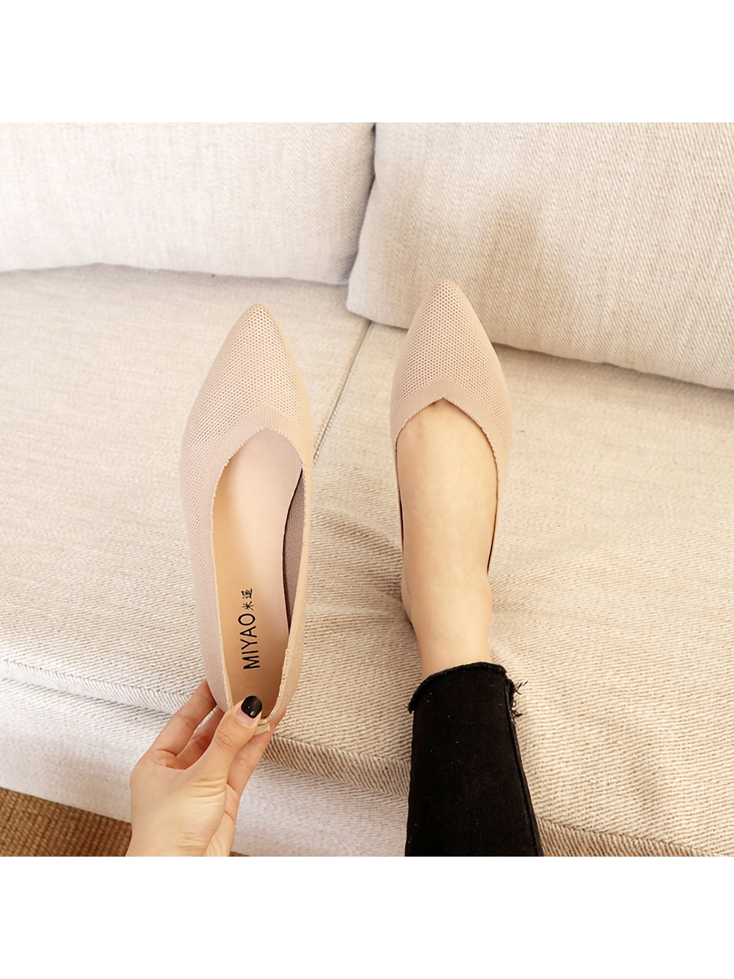 Cute pointed store toe flats