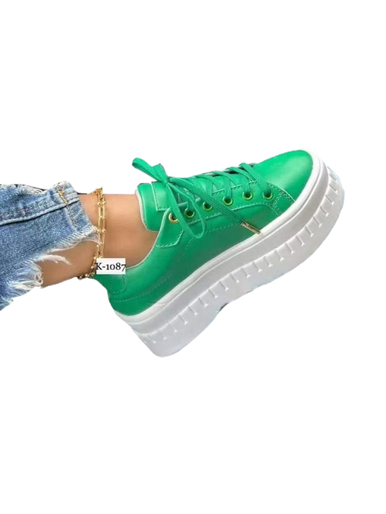 Zodanni Womens Tennis Platform Sneakers, Lightweight, Work Comfort ...