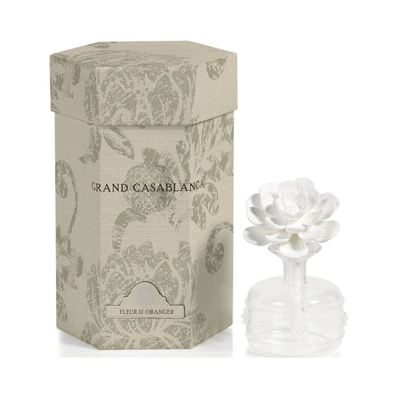 Zodax "Mini Grand Casablanca" Porcelain Diffuser, Fleur d Oranger
