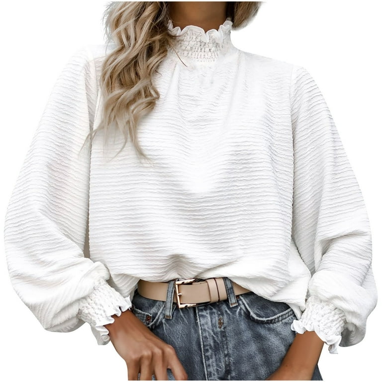 Autumn New Long-Sleeved High-Necked Trumpet Sleeves Sweater Autumn New Long-Sleeved High-Necked Trumpet Sleeves Sweater