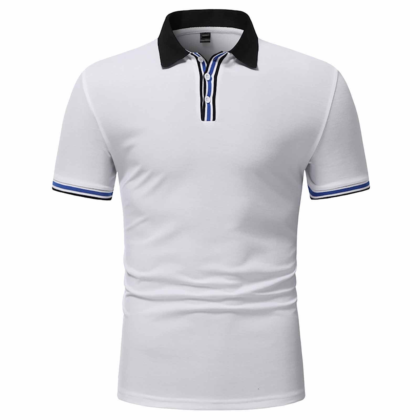 Zodggu Rollback Slim Fit Casual Regular Polo Shirts for Men Tops