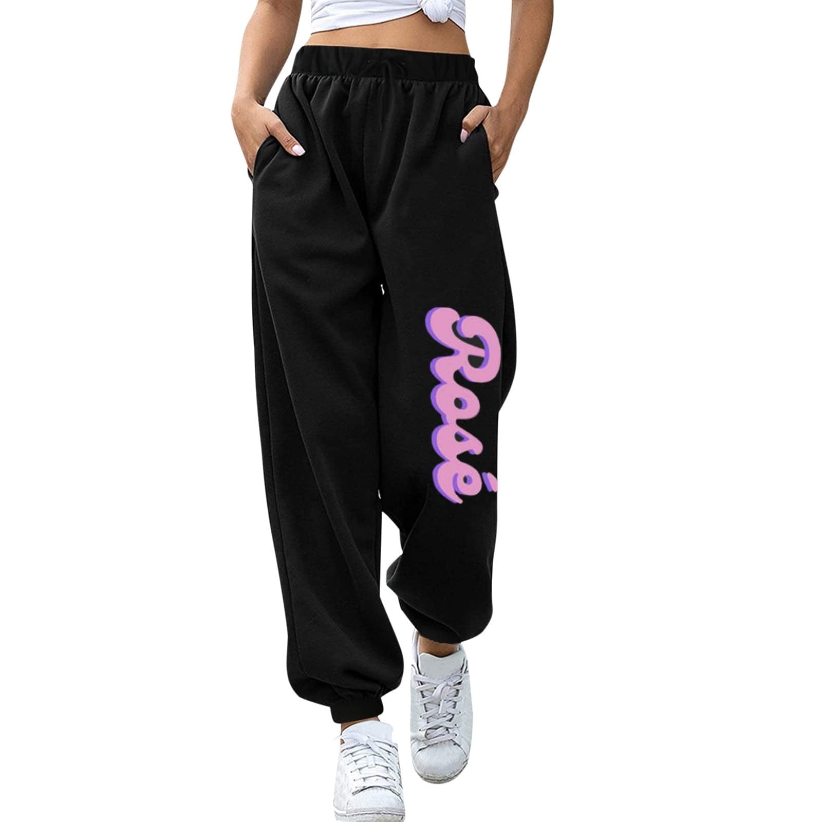 LOOSE FIT SWEATPANTS - Girls', Black