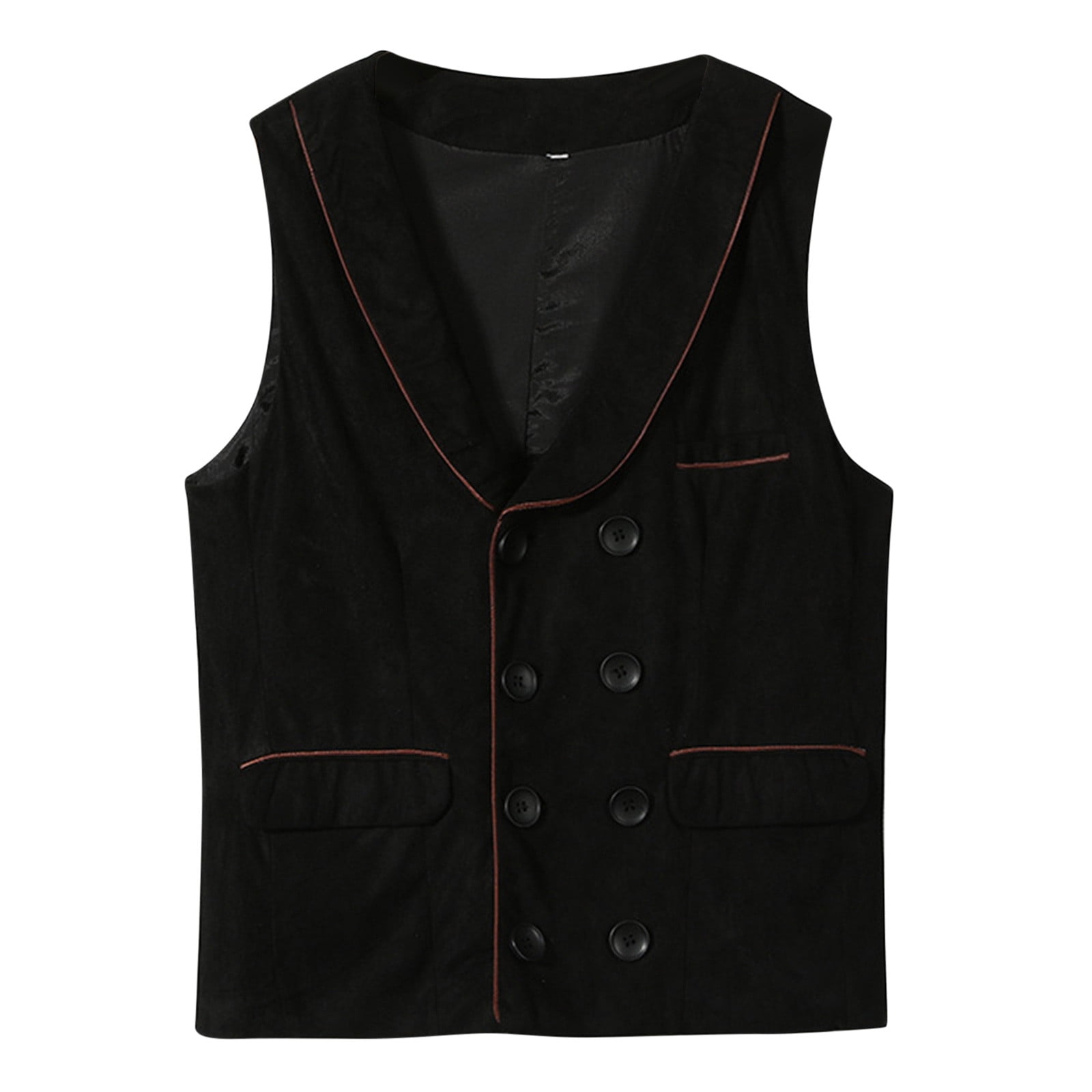 Men Korean Streetwear Fashion Vintage Suit Vest Loose Casual Cityboy  Waistcoat Sleeveless Blazer Jacket Man Vest Coat S-4XL